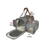 Platinum Gray - Mr. Peanut's Gold Series Big Apple Size Double Expandable Pet Carrier -