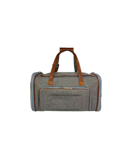 Platinum Gray - Mr. Peanut's Gold Series Big Apple Size Double Expandable Pet Carrier -
