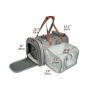Platinum Gray - Mr. Peanut's Gold Series Big Apple Size Expandable Pet Carrier -