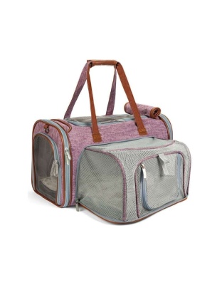 Purple - Mr. Peanut's Gold Series Big Apple Size Expandable Pet Carrier -