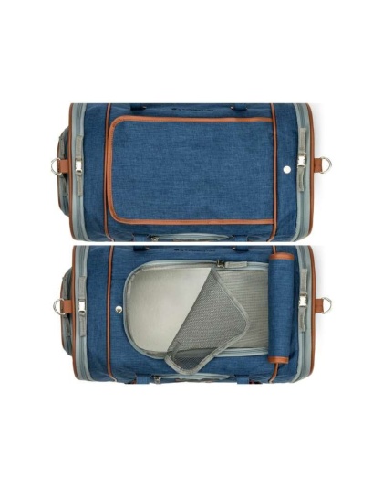 Deja Blue - Mr. Peanut's Gold Series Big Apple Size Expandable Pet Carrier -