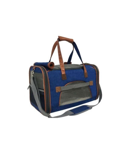 Deja Blue - Mr. Peanut's Gold Series Pet Carrier - 18 in L x 10.5 in W x 11 in H