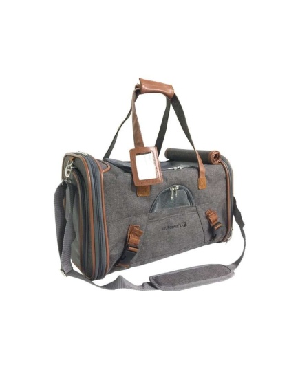 Platinum Gray - Mr. Peanut's Gold Series Pet Carrier - 18 in L x 10.5 in W x 11 in H