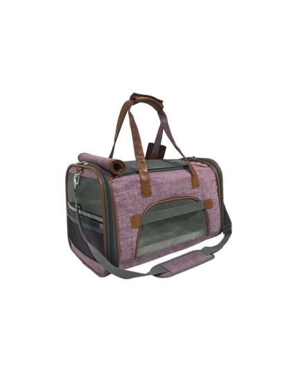 Purple - Mr. Peanut's Gold Series Pet Carrier - 18 in L x 10.5 in W x 11 in H