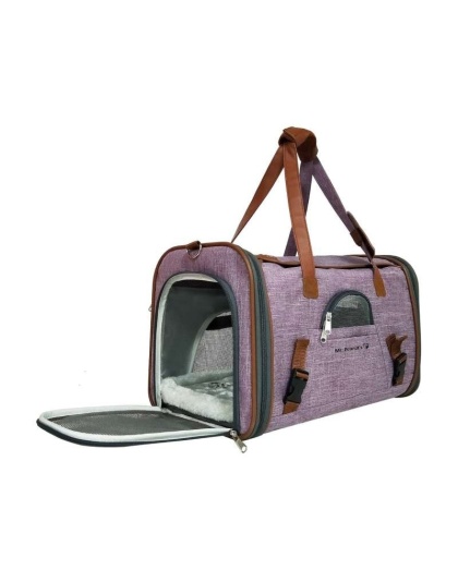 Purple - Mr. Peanut's Gold Series Pet Carrier - 18 in L x 10.5 in W x 11 in H