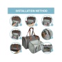 Platinum Gray - Mr. Peanut's Gold Series Standard Size Expandable Pet Carrier - 18 in L x 10.5 in W x 11 in H