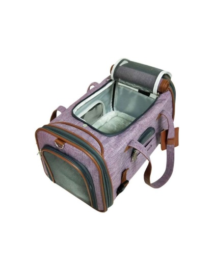 Purple - Mr. Peanut's Gold Series Pet Carrier - 18 in L x 10.5 in W x 11 in H