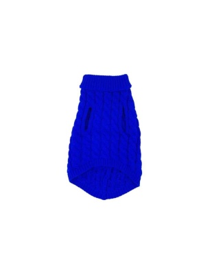 Regal Blue - Mr. Peanut's Knitted Acrylic Dog Sweaters - Small