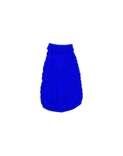 Regal Blue - Mr. Peanut's Knitted Acrylic Dog Sweaters - Small