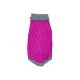 Royal Rosa With Gray Fringe - Mr. Peanut's Knitted Acrylic Dog Sweaters - Small
