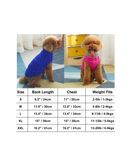 Regal Blue - Mr. Peanut's Knitted Acrylic Dog Sweaters - Medium