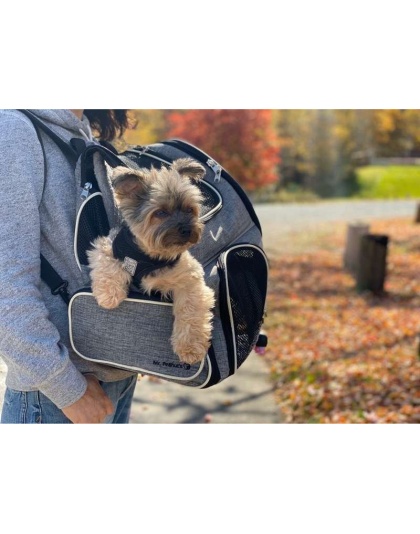 Mr. Peanut's Malibu Series Backpack Pet Carrier Stroller With Detachable Wheelbase - 18 in L x 10 in W x 3 in H