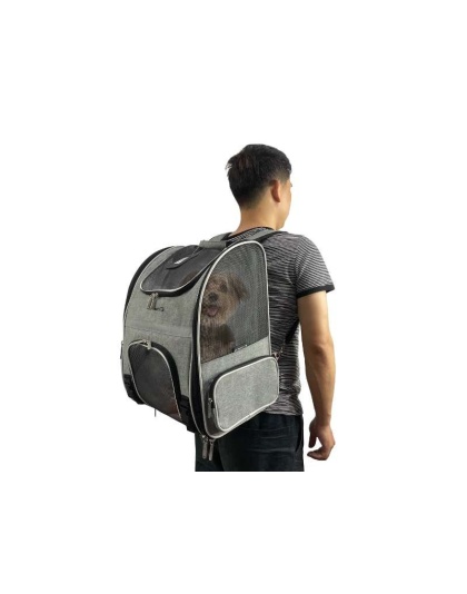 Mr. Peanut's Malibu Series Backpack Pet Carrier Stroller With Detachable Wheelbase - 18 in L x 10 in W x 3 in H