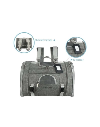 Mr. Peanut's Monterey Series Convertible Backpack Airline Capable Pet Carrier - 17 in L X 10 in W X 11 in H