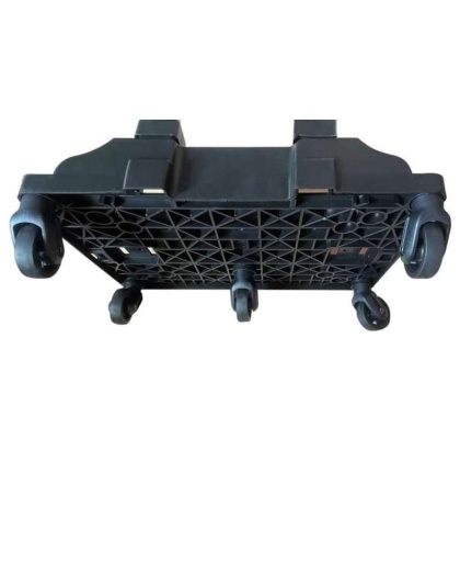 Mr. Peanut's Pet Carrier/Luggage Bag Spinner Wheelbase Luggage Cart - 17x15x5