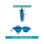 12oz Dual Sided Collapsible Bowl and 20oz Water Bottle - Mr. Peanut's Pet Feeder 2 in 1 Travel Set -