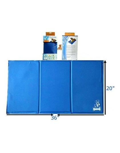 Mr. Peanut's Pet Chill Pad - Pressure Activated Cooling Non-Toxic Gel Pet Mat - X Large 37X31 in
