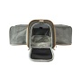 Snowflake Gray - Mr. Peanut's Platinum Series Double Expandable Pet Carrier - 18inLx10.5inWx11inH