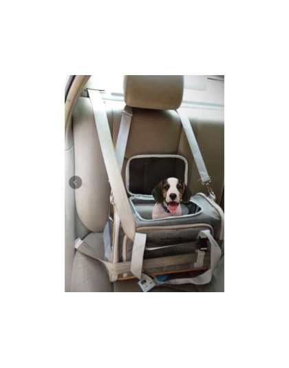 Snowflake Gray - Mr. Peanut's Platinum Series Double Expandable Pet Carrier - 18inLx10.5inWx11inH