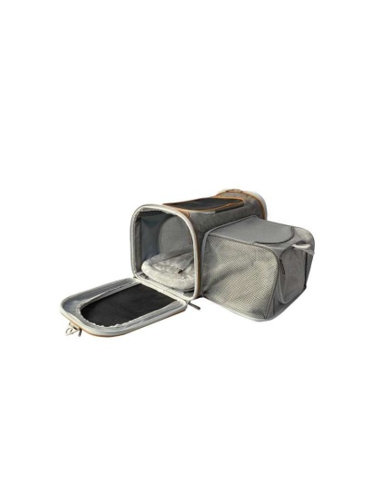 Twilight Gray - Mr. Peanut's Platinum Series Expandable Pet Carrier - 18inLx10.5inWx11inH