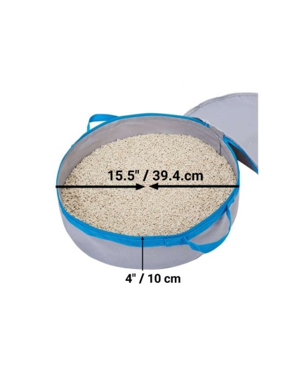 Mr. Peanut's PortaPotty Litter Box for Traveling Kitties - 15.5 x 4