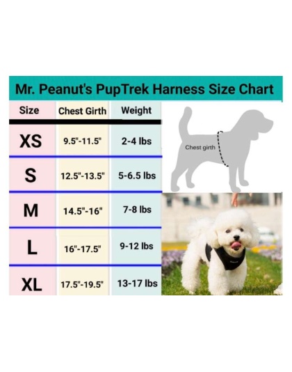 Red - Mr. Peanut's PupTrek Small Dog/Cat Soft Mesh Step In Harness Vest - XSmall