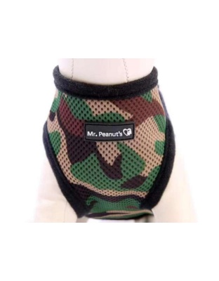 Camo - Mr. Peanut's PupTrek Small Dog/Cat Soft Mesh Step In Harness Vest - XSmall