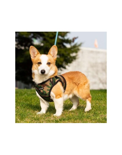 Camo - Mr. Peanut's PupTrek Small Dog/Cat Soft Mesh Step In Harness Vest - Small