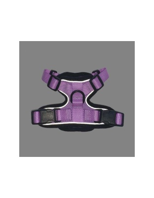Lilac - Mr. Peanut's PurrTrek Reflective Cat Harness with Matching Leash - Small