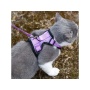 Lilac - Mr. Peanut's PurrTrek Reflective Cat Harness with Matching Leash - Small