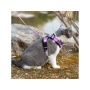 Lilac - Mr. Peanut's PurrTrek Reflective Cat Harness with Matching Leash - Small