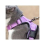 Lilac - Mr. Peanut's PurrTrek Reflective Cat Harness with Matching Leash - Small