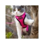Pink - Mr. Peanut's PurrTrek Reflective Cat Harness with Matching Leash - X Small