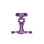 Lilac - Mr. Peanut's PurrTrek Reflective Cat Harness with Matching Leash - Small