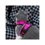 Pink - Mr. Peanut's PurrTrek Reflective Cat Harness with Matching Leash - Small