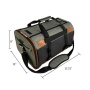 Platinum Gray - Mr. Peanut's Rhodium Series Mini Size Soft Sided Pet Carrier - 18 in L x 12 in W x 9 in H