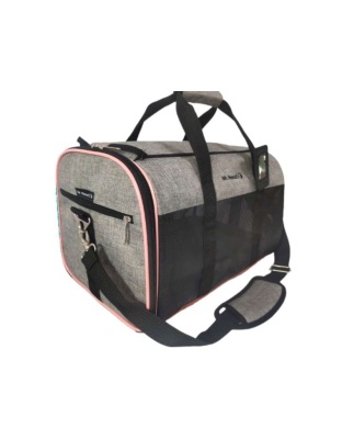 Platinum Gray - Mr. Peanut's Rhodium Series Standard Size Soft Sided Pet Carrier - 19 in L x 11 in W x 12 in H