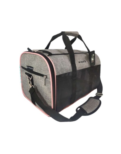 Platinum Gray - Mr. Peanut's Rhodium Series Standard Size Soft Sided Pet Carrier - 19 in L x 11 in W x 12 in H