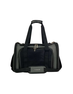 Charcoal Ash - Mr. Peanut's Silver Series Airline Capable Soft Sided Pet Carrier - 17.5 in L x 11 in W x 11 in H