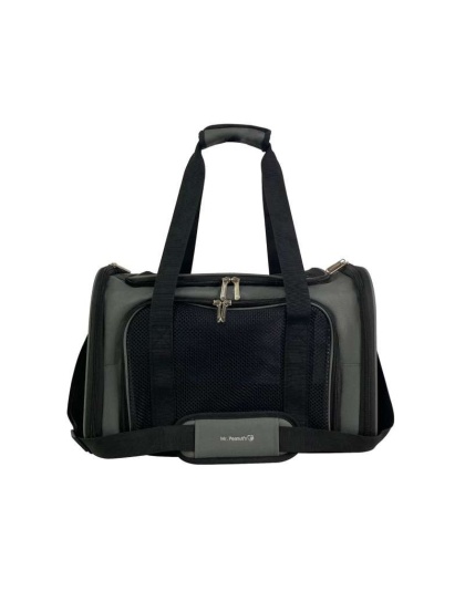 Charcoal Ash - Mr. Peanut's Silver Series Airline Capable Soft Sided Pet Carrier - 17.5 in L x 11 in W x 11 in H