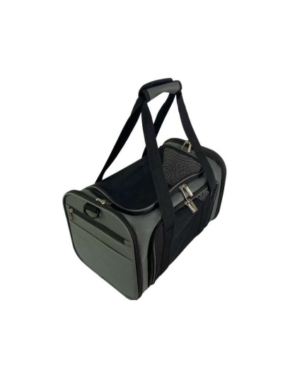 Charcoal Ash - Mr. Peanut's Silver Series Airline Capable Soft Sided Pet Carrier - 17.5 in L x 11 in W x 11 in H