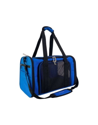 Deja Blue - Mr. Peanut's Silver Series Airline Capable Soft Sided Pet Carrier - 17.5 in L x 11 in W x 11 in H