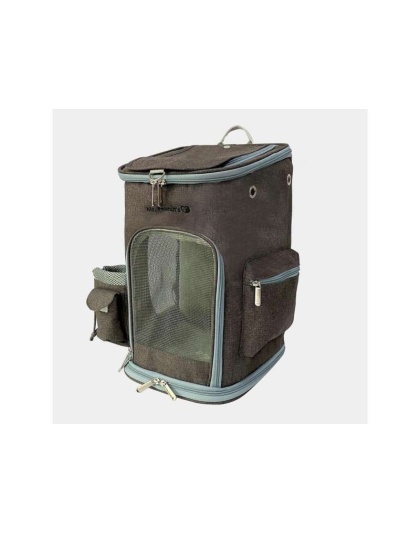 Charcoal Ash - Mr. Peanut's Vancouver Series Backpack Pet Carrier for Smaller Cats and Dogs - 17 in L X 11 in W X 11 in H