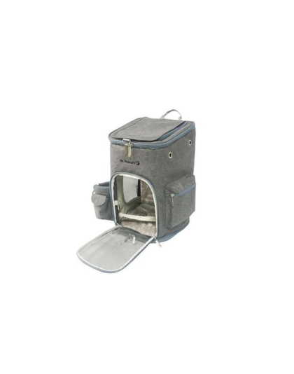 Platinum Gray - Mr. Peanut's Vancouver Series Backpack Pet Carrier for Smaller Cats and Dogs - 17 in L X 11 in W X 11 in H