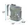 Platinum Gray - Mr. Peanut's Vancouver Series Backpack Pet Carrier for Smaller Cats and Dogs - 17 in L X 11 in W X 11 in H