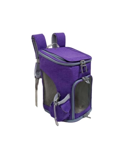 Purple - Mr. Peanut's Vancouver Series Backpack Pet Carrier for Smaller Cats and Dogs - 17 in L X 11 in W X 11 in H