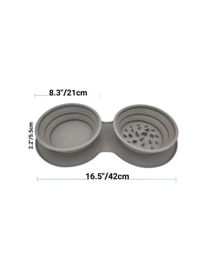Pet Traveler Fold Up Dual Feeder -