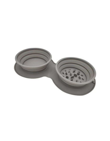 Pet Traveler Fold Up Dual Feeder -