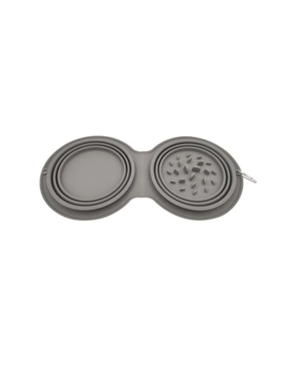Pet Traveler Fold Up Dual Feeder -