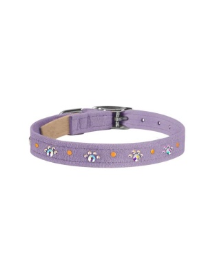 French Lavender - Susan Lanci Designs Crystal Paws Collar - Small